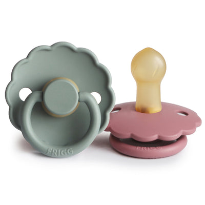 FRIGG Daisy Rubber Pacifier – Natural Latex Baby Pacifier
