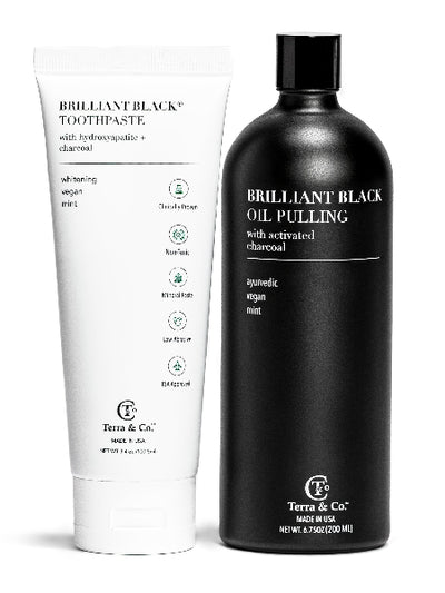 Charcoal Oil Pulling & Hydroxyapatite Toothpaste Bundle – Fluoride-Free Whitening & Enamel Repair