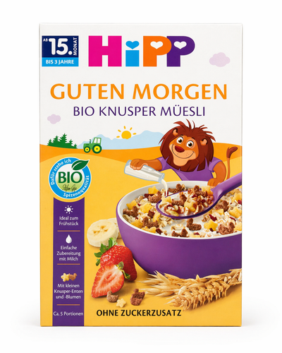 HiPP Crispy Cereal with Bananas and Strawberries 200 g (3534-01)