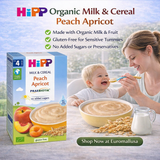 HiPP Peach Apricot Organic Milk & Cereal 250 G (2983)