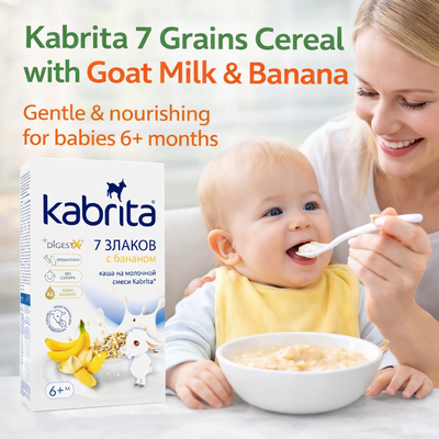 Kabrita 7 Grains Cereal with Banana With Goat Milk 180 g