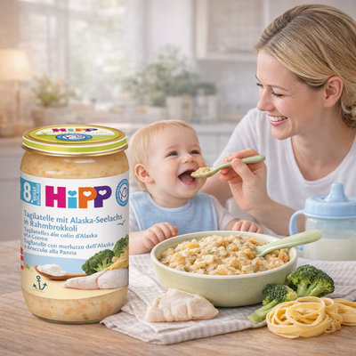 HiPP Pasta with Fish Broccoli and Cream Puree 220g (6550)