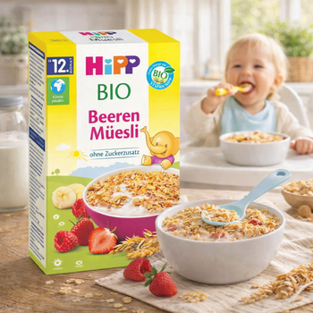 HiPP Organic Cereal Strawberry-Raspberry 200 g (3532-03)