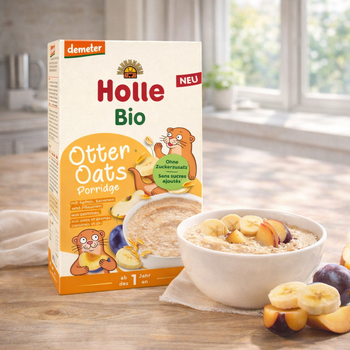 Holle Organic Porridge Otter Oats with Apples, Bananas and Plums 200g