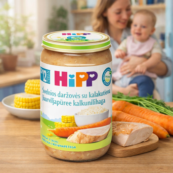 HiPP Creamy Vegetables With Turkey Puree 220G (6813)