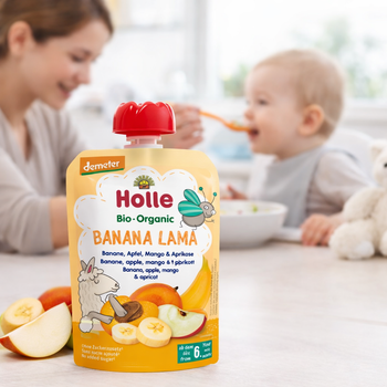 Holle Banana Lama – Pouch Banana, Apple, Mango & Apricot 100 G (150604)
