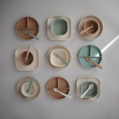 Mushie Square Dinnerware Bowls – BPA-Free Baby Bowl Set