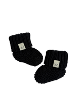 Organic Cotton Baby Booties - Midnight
