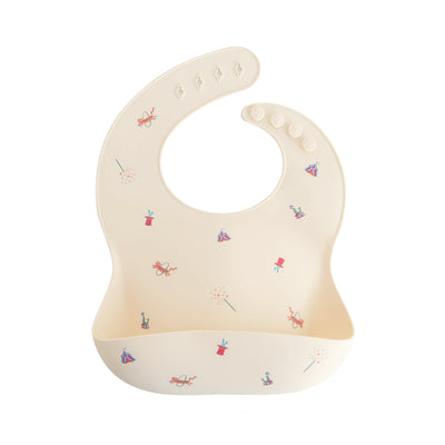 Mushie Silicone Baby Bib – Adjustable Catch-All Bib