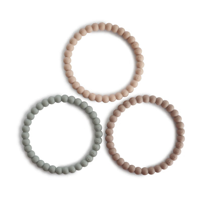 Mushie Pearl Teether Bracelet – Silicone Baby Teether