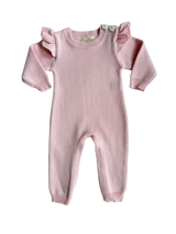 Ruffle Shoulder Organic Cotton Jumpsuit – Timeless Charm for Every Occasion