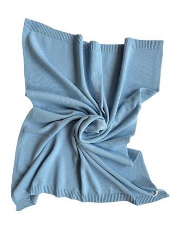 Classic Baby Blanket - Powder Blue