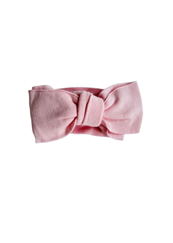 Classic Bow Headband - Powder Pink