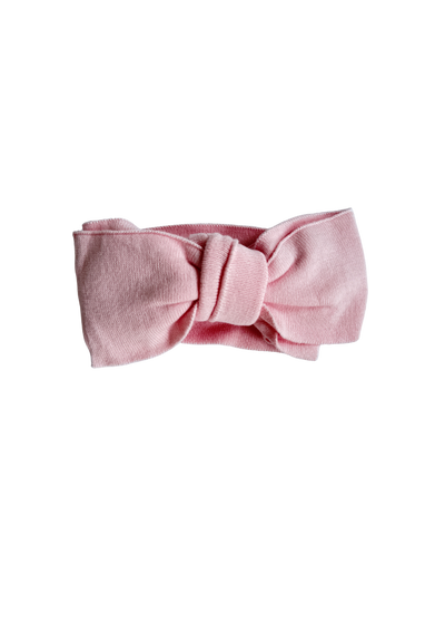 Classic Bow Headband - Powder Pink