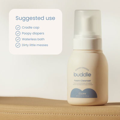 Buddle Clean Cheeks No-Rinse Foam Cleanser 🌿