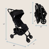 Colugo The Compact Stroller+ | Lightweight Auto-Fold Travel Stroller with Tall Handlebar