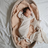 Mushie Star Lovey Blanket – Organic Cotton Baby Comfort Blanket