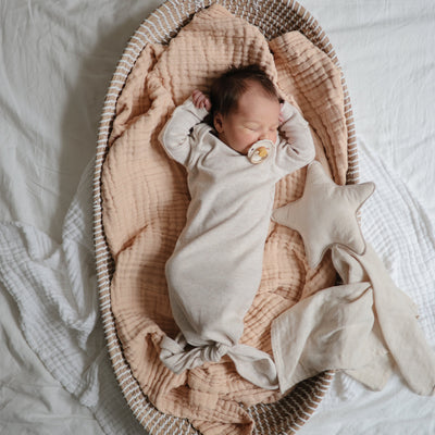 Mushie Star Lovey Blanket – Organic Cotton Baby Comfort Blanket