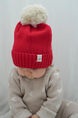 Organic Cotton Baby Pom Beanie – Little Love Collection