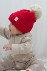 Organic Cotton Baby Pom Beanie – Little Love Collection