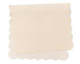 Ava & Oliver Vegan Leather Changing Mat – Cream Scallop
