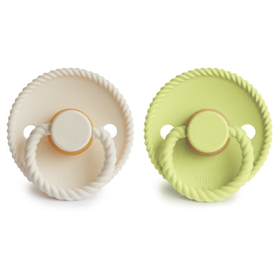FRIGG Rope Rubber Pacifier – Natural Latex Baby Pacifier