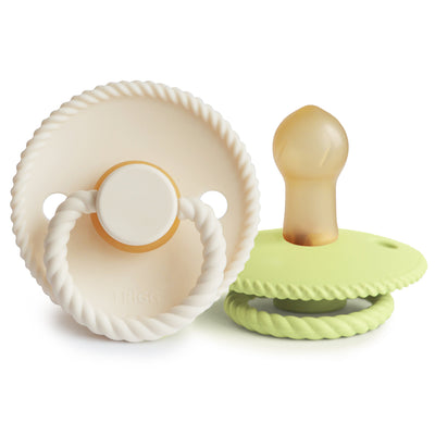 FRIGG Rope Rubber Pacifier – Natural Latex Baby Pacifier