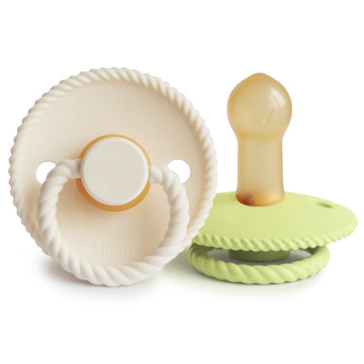 FRIGG Rope Rubber Pacifier – Natural Latex Baby Pacifier