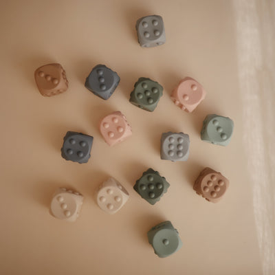 Mushie Silicone Dice Press Toy – Sensory & STEM Learning Toy