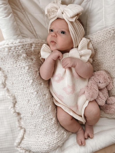 Floral Frills Baby Romper