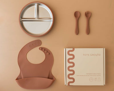 Stainless Steel Baby Feeding Set 6+ Months- Sage Green