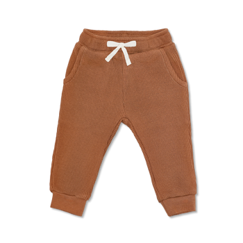 Apple Park Waffle Joggers - Caramel