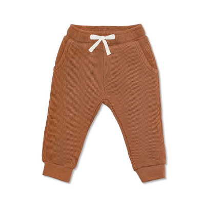 Apple Park Waffle Joggers - Caramel