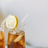 Mason Bottle Glass Straws, 4 Pack