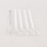 Mason Bottle Glass Straws, 4 Pack