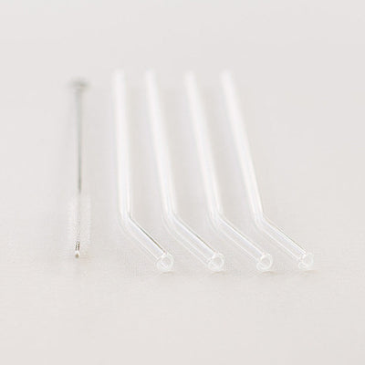 Mason Bottle Glass Straws, 4 Pack