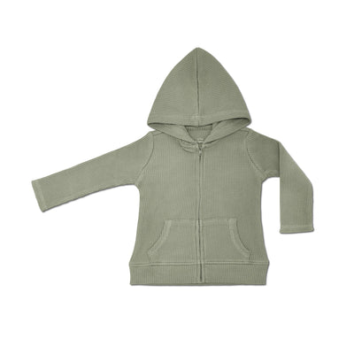 Apple Park Waffle Hoodie - Olive Green