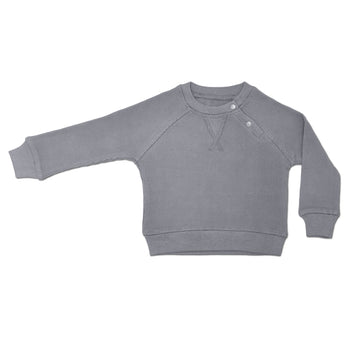 Apple Park Waffle Crew Neck Sweatshirt - Smoke