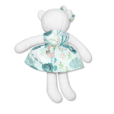 Apple Park Little Bear Plush - Minty Bear Bloom