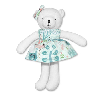 Apple Park Little Bear Plush - Minty Bear Bloom
