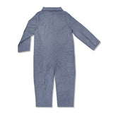 Apple Park Chambray Long-Sleeve Jumpsuit