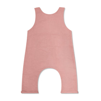 Apple Park Muslin Snap Jumpsuit - Terra Cotta
