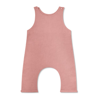 Apple Park Muslin Snap Jumpsuit - Terra Cotta