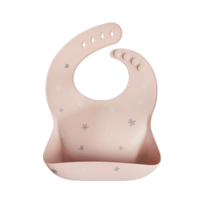 Mushie Silicone Baby Bib – Adjustable Catch-All Bib
