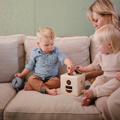 Mushie Silicone Snack Cup – Spill-Proof Toddler Snack Container