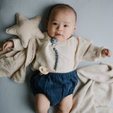 Mushie Star Lovey Blanket – Organic Cotton Baby Comfort Blanket