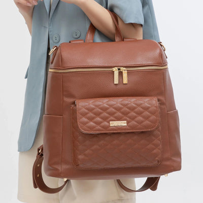 Luli Bebe Signature Diaper Bag – Caramel