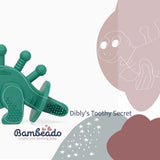 Dibly Green Dinosaur Teether