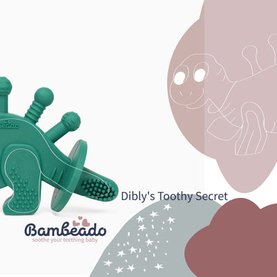 Dibly Green Dinosaur Teether