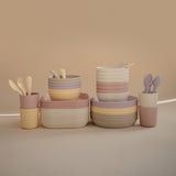 Mushie Square Dinnerware Bowls – BPA-Free Baby Bowl Set